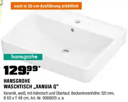 OBI HANSGROHE WASCHTISCH,,XANUIA Q" Angebot