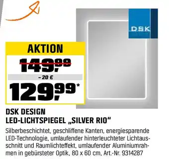 OBI DSK DESIGN LED-LICHTSPIEGEL „,SILVER RIO" Angebot