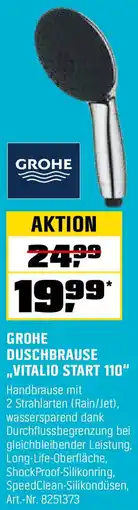 OBI GROHE DUSCHBRAUSE ,,VITALIO START 110" Angebot