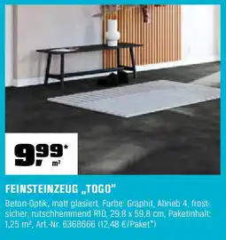 OBI FEINSTEINZEUG „TOGO" Angebot
