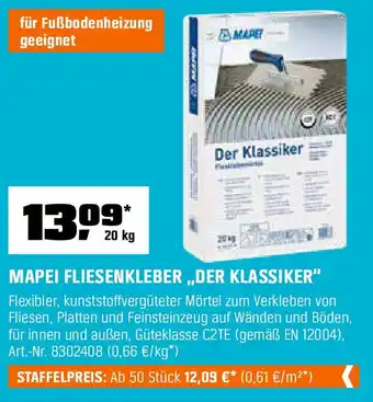 OBI MAPEI FLIESENKLEBER „DER KLASSIKER" Angebot