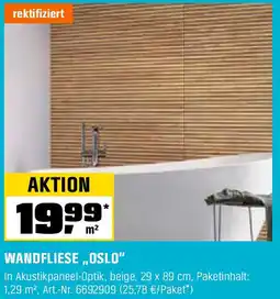 OBI WANDFLIESE „OSLO" Angebot