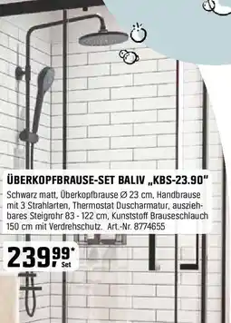 OBI ÜBERKOPFBRAUSE-SET BALIV ,,KBS-23.90" Angebot