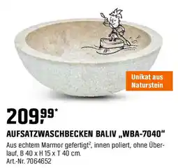 OBI AUFSATZWASCHBECKEN BALIV,,WBA-7040" Angebot
