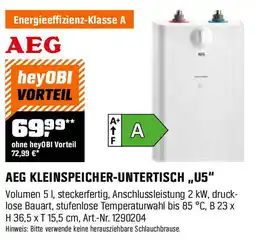 OBI AEG KLEINSPEICHER-UNTERTISCH,,U5" Angebot