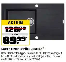 OBI CAREA EINBAUSPÜLE „OMEGA" Angebot
