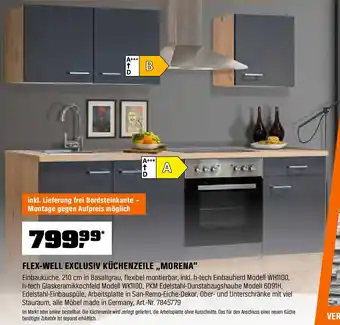 OBI FLEX-WELL EXCLUSIV KÜCHENZEILE ,,MORENA" Angebot