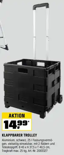 OBI KLAPPBARER TROLLEY Angebot