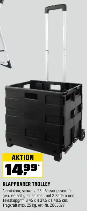 OBI KLAPPBARER TROLLEY Angebot