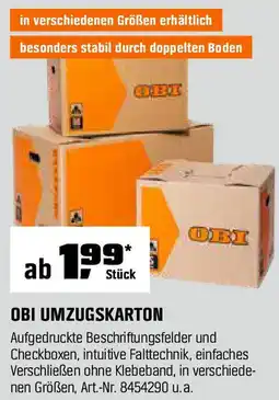 OBI OBI UMZUGSKARTON Angebot