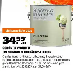 OBI SCHÖNER WOHNEN TRENDFARBEN JUBILÄUMSEDITION Angebot