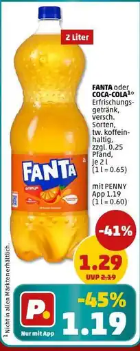 PENNY FANTA oder COCA-COLA Angebot