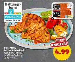 PENNY GRILLPARTY Frische Puten-Steaks Angebot