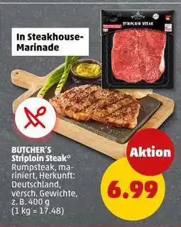 PENNY BUTCHER'S Striploin Steak Angebot