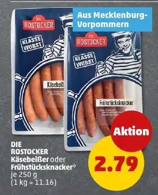 PENNY DIE ROSTOCKER Käsebeißer oder Frühstücksknacker Angebot