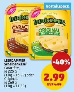 PENNY LEERDAMMER Scheibenkäse Angebot