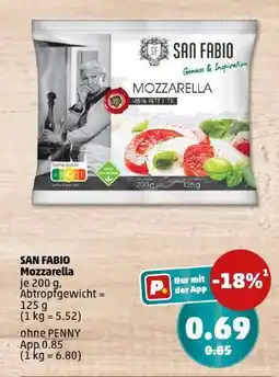 PENNY SAN FABIO Mozzarella Angebot