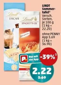 PENNY LINDT Sommertafel Angebot