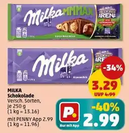 PENNY MILKA Schokolade Angebot