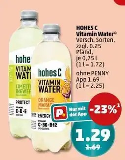 PENNY HOHES C Vitamin Water Angebot