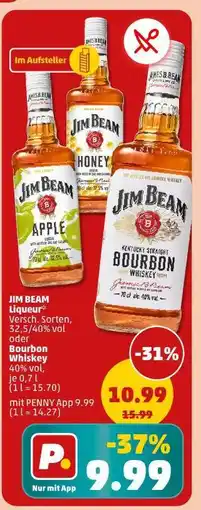 PENNY JIM BEAM Liqueur* Versch. Sorten, 32,5/40% vol. oder Bourbon Whiskey 40% vol, je 0,7 l Angebot