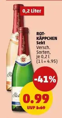 PENNY ROT-KÄPPCHEN Sekt Angebot