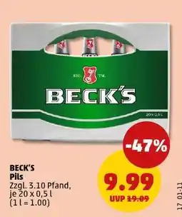 PENNY Beck's Pils Angebot