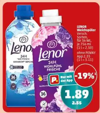 PENNY Lenor Weichspüler Angebot