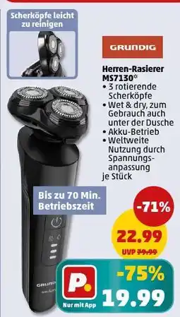 PENNY Herren-Rasierer MS7130 Angebot