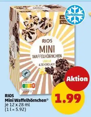 PENNY RIOS Mini Waffelhörnchen Angebot