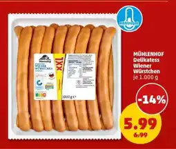 PENNY MÜHLENHOF Delikatess Wiener Würstchen Angebot