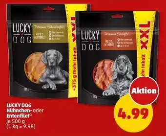 PENNY LUCKY DOG Hähnchen- oder Entenfilet Angebot