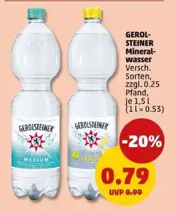PENNY Gerolsteiner Mineralwasser Angebot