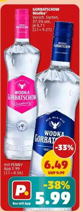 PENNY GORBATSCHOW WODKA Angebot