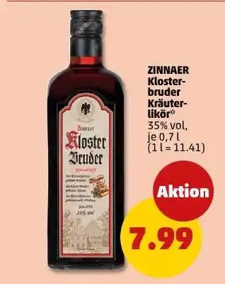 PENNY Zinnaer Klosterbruder Kräuterlikör Angebot