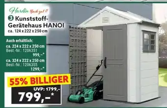 Norma Kunststoff-Gerätehaus HANOI Angebot
