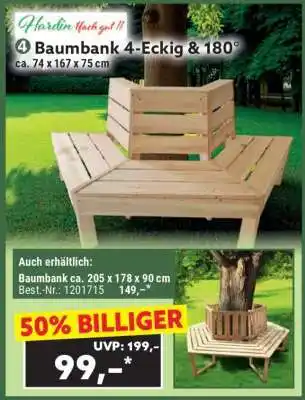 Norma Baumbank 4-Eckig & 180° Angebot