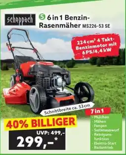 Norma 6 in 1 Benzin-Rasenmäher MS226-53 SE Angebot