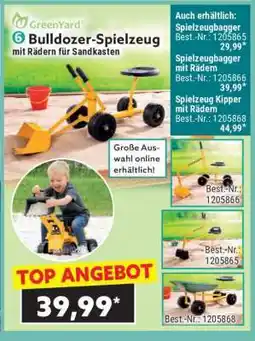 Norma Bulldozer-Spielzeug mit Rädern für Sandkasten Angebot