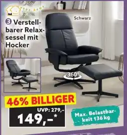 Norma Verstellbarer Relaxsessel mit Hocker Angebot