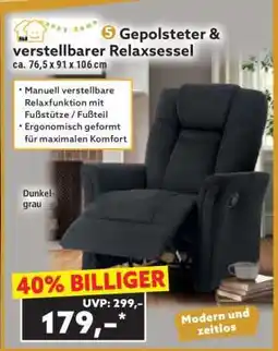 Norma Gepolsteter & verstellbarer Relaxsessel Angebot