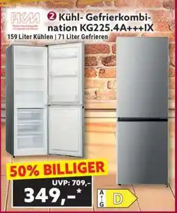 Norma Kühl- Gefrierkombination KG225.4A+++IX Angebot