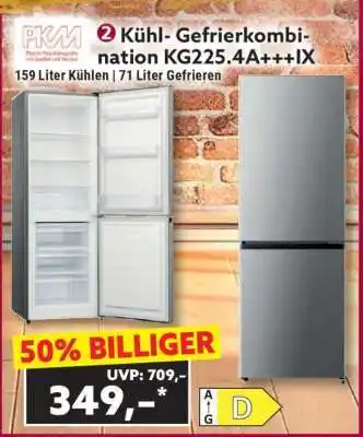Norma Kühl- Gefrierkombination KG225.4A+++IX Angebot