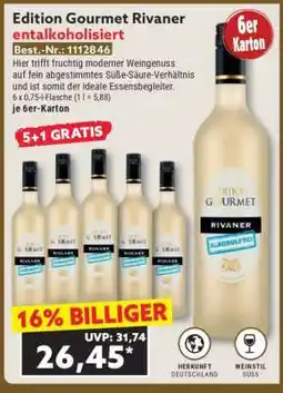 Norma Edition Gourmet Rivaner entalkoholisiert Angebot