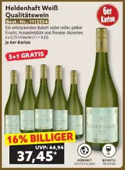Norma Heldenhaft Weiß Qualitätswein Angebot