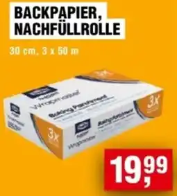 Handelshof Backpapier, nachfüllrolle Angebot