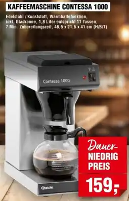 Handelshof Bartscher kaffeemaschine contessa 1000 Angebot