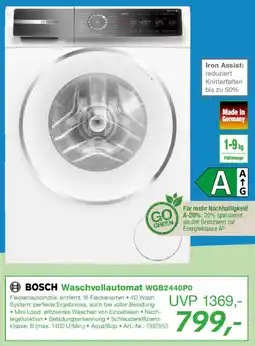 EP BOSCH Waschvollautomat WGB2440P0 Angebot