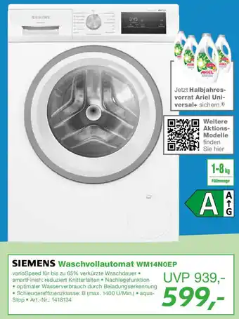 EP SIEMENS Waschvollautomat WM14N0EP Angebot