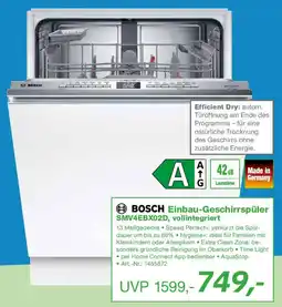 EP BOSCH Einbau-Geschirrspüler SMV4EBX02D, vollintegriert Angebot